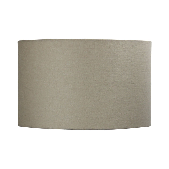 Oriel SHADE - Neutral Textured Drum Shade Only - TABLE LAMP BASE/SUSPENSION REQUIRED-Oriel Lighting-Ozlighting.com.au