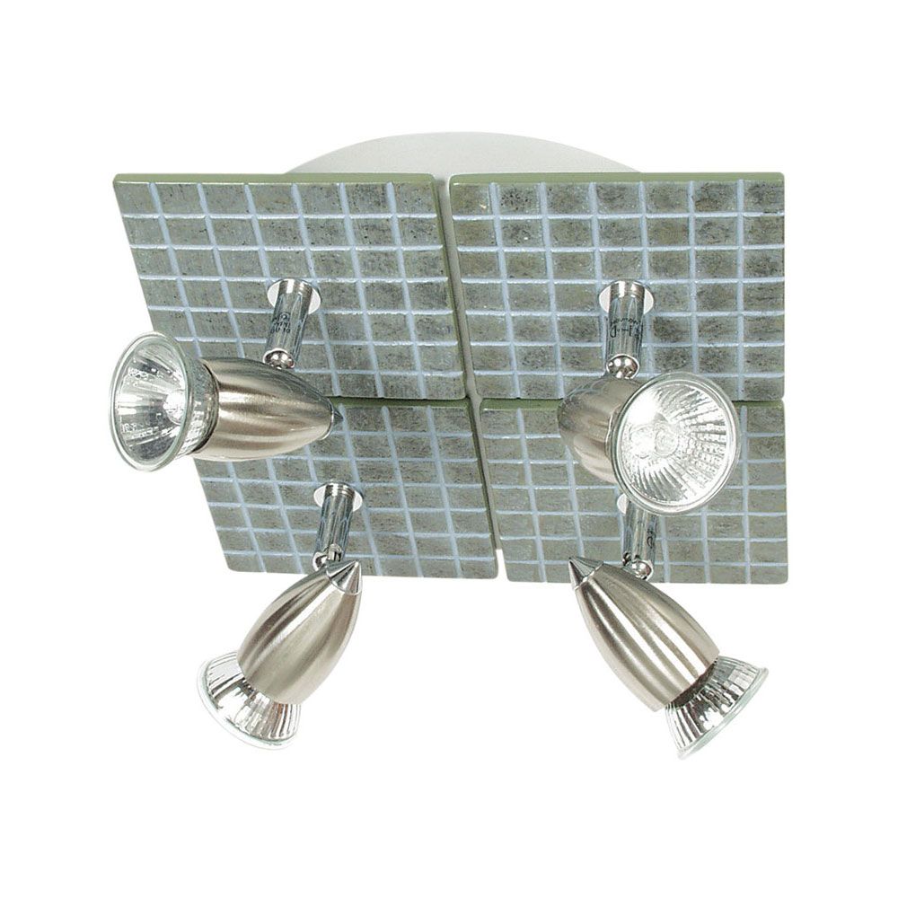 Oriel SLATE Spotlight - 1/2/3/4 Light Tiled Resin Adjustable-Oriel Lighting-Ozlighting.com.au