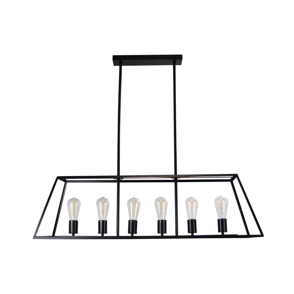 Oriel SOUTHPORT.100 - 6 Light Urban Retro Pendant No Glass-Oriel Lighting-Ozlighting.com.au