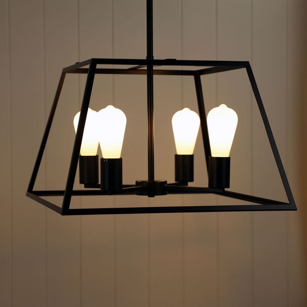 Oriel SOUTHPORT.48 Pendant - 4 Light Urban Retro, Black-Oriel Lighting-Ozlighting.com.au