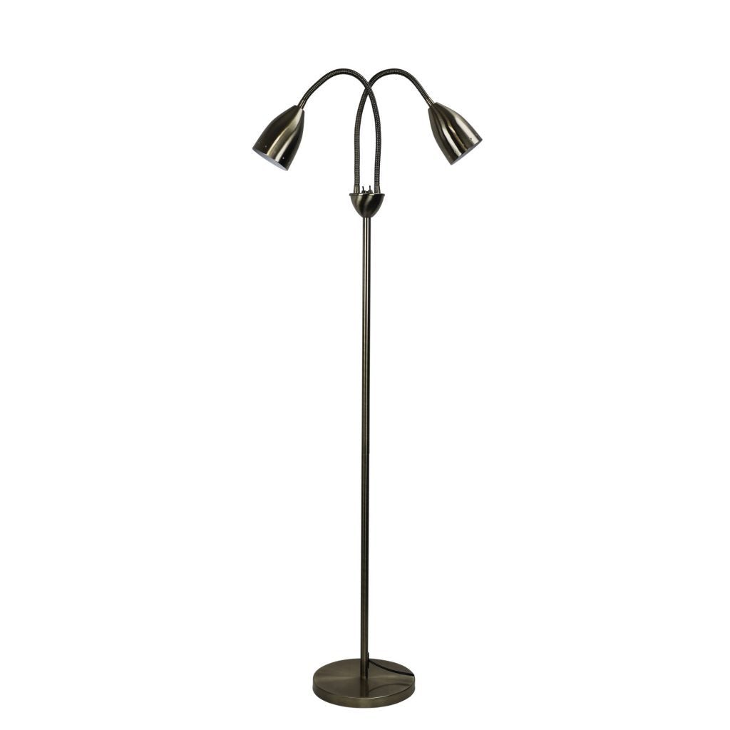 Oriel STAN - Twin Head Floor Lamp-Oriel Lighting-Ozlighting.com.au