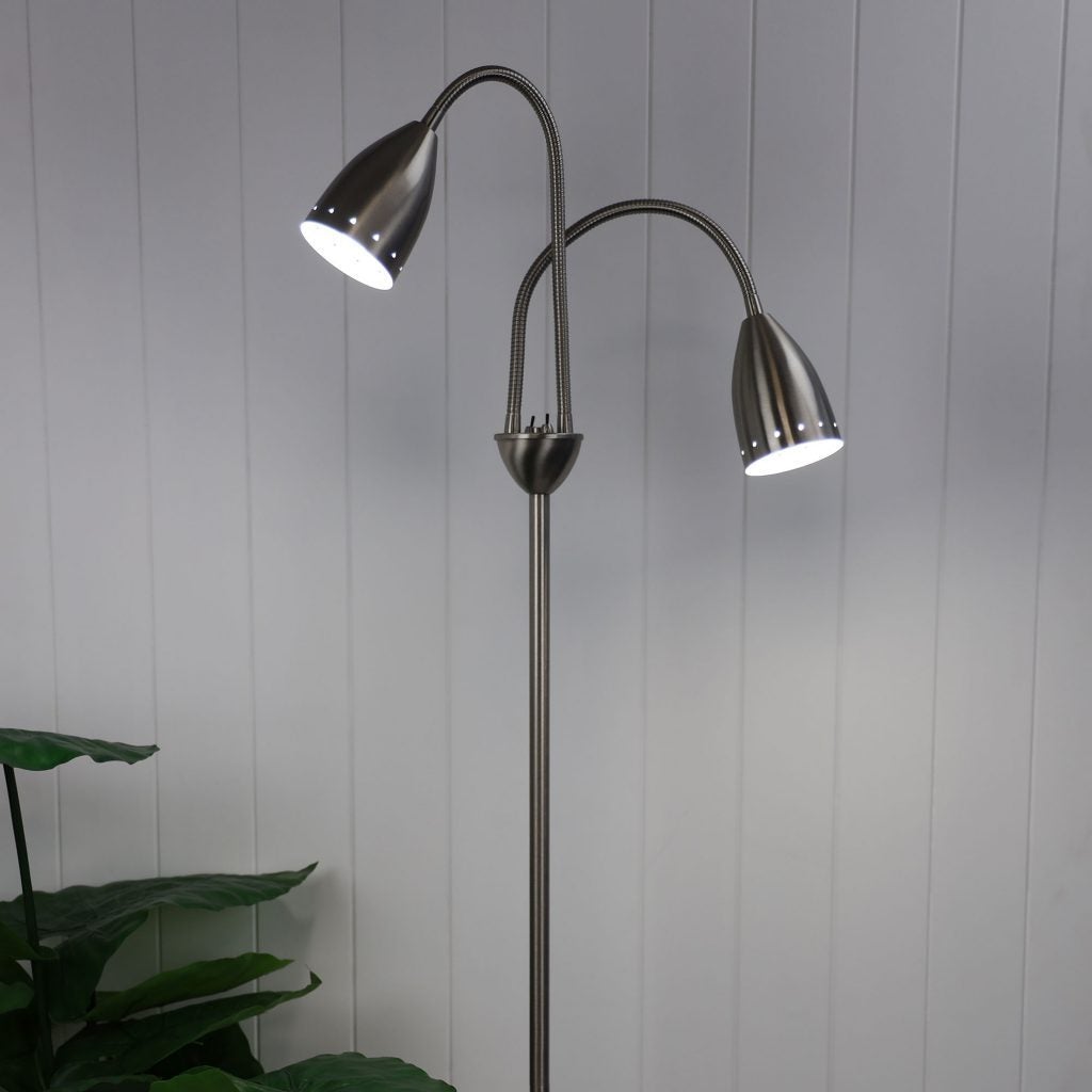Oriel STAN - Twin Head Floor Lamp-Oriel Lighting-Ozlighting.com.au