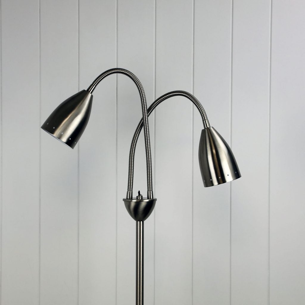 Oriel STAN - Twin Head Floor Lamp-Oriel Lighting-Ozlighting.com.au