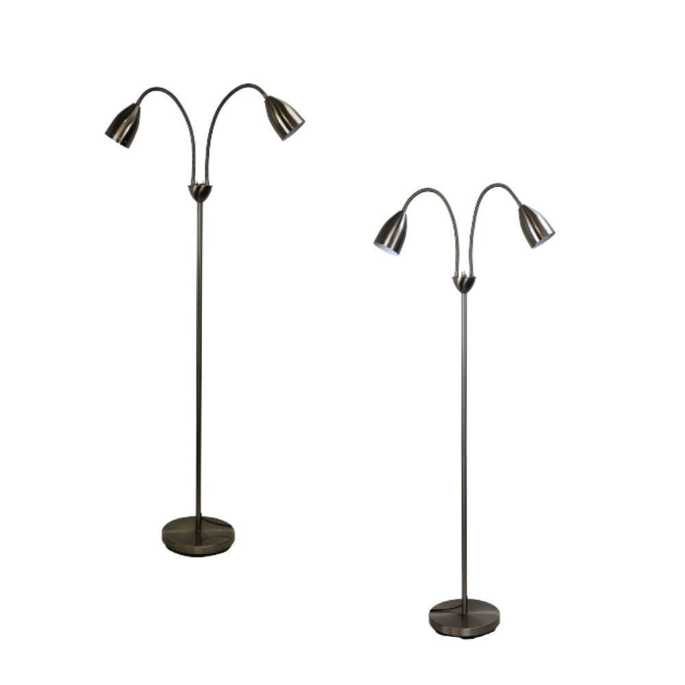 Oriel STAN - Twin Head Floor Lamp-Oriel Lighting-Ozlighting.com.au