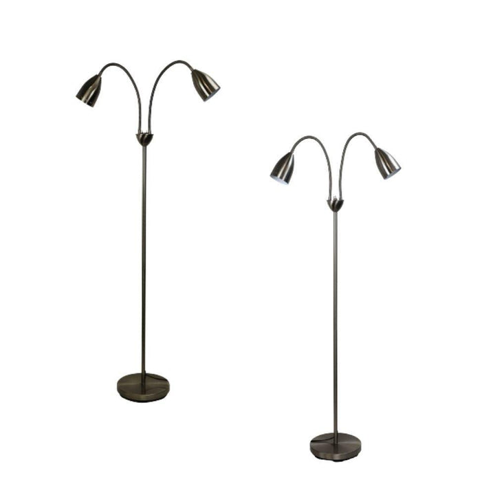 Oriel STAN - Twin Head Floor Lamp-Oriel Lighting-Ozlighting.com.au
