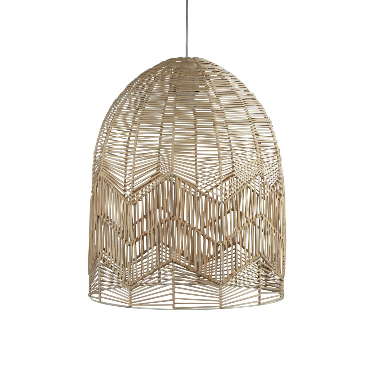 Oriel TANAH Pendant Shade Only - 1 Light Rattan Cane - SUSPENSION REQUIRED-Oriel Lighting-Ozlighting.com.au