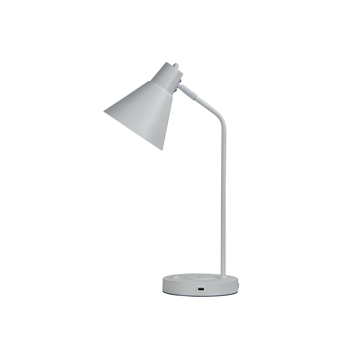 Oriel TARGA Desk & Table Lamp - with USB Socket and Wireless Charging-Oriel Lighting-Ozlighting.com.au