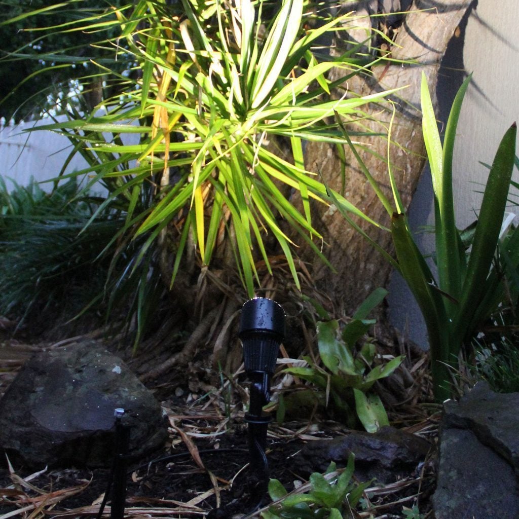 Oriel THAX Outdoor Spike Light - 12V Garden Hooded, IP54 - DRIVER REQUIRED-Oriel Lighting-Ozlighting.com.au