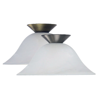 Oriel VAMP/PANA - DIY Batten Fix Holder Cover Alabaster Glass Ceiling Light Shade Only-Oriel Lighting-Ozlighting.com.au