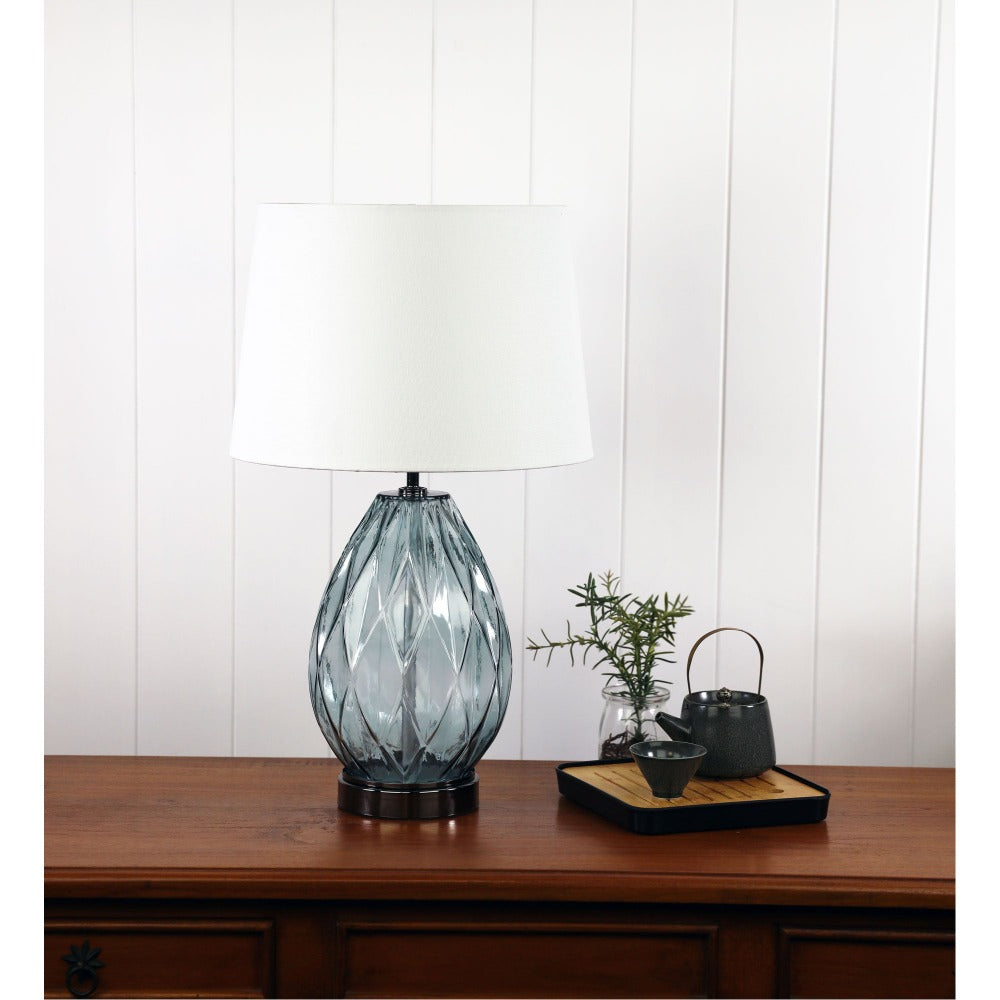 Oriel VENICE Table Lamp - Glass-Oriel Lighting-Ozlighting.com.au