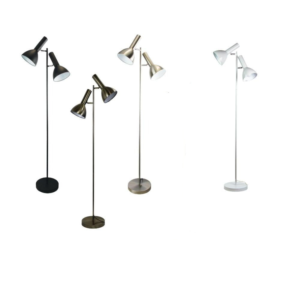 Oriel VESPA - Twin Head Floor Lamp-Oriel Lighting-Ozlighting.com.au
