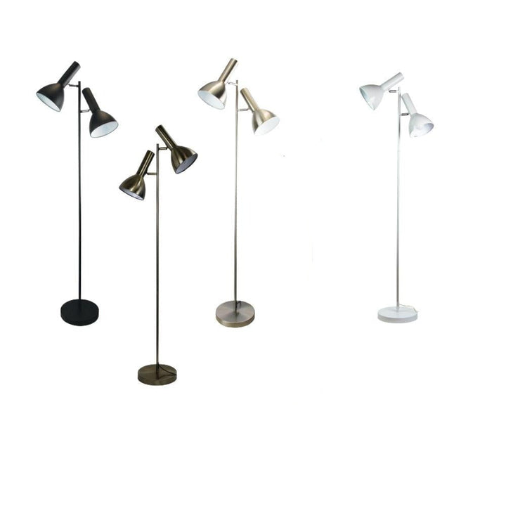 Oriel VESPA - Twin Head Floor Lamp-Oriel Lighting-Ozlighting.com.au