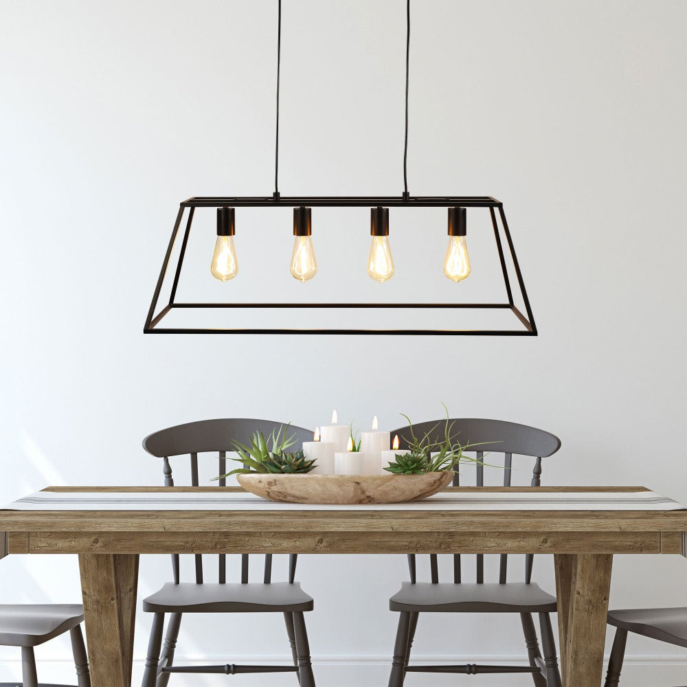 Oriel WAINSCOTT Pendant - 4 Light Hamptons Style Classic, IP20-Oriel Lighting-Ozlighting.com.au