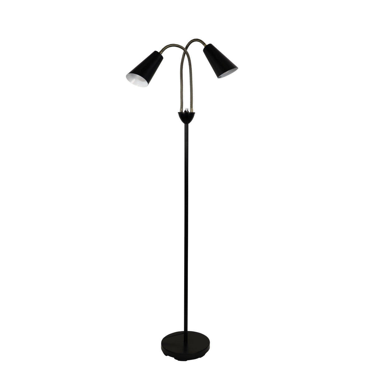 Oriel WALT Floor Lamp - Twin Head-Oriel Lighting-Ozlighting.com.au