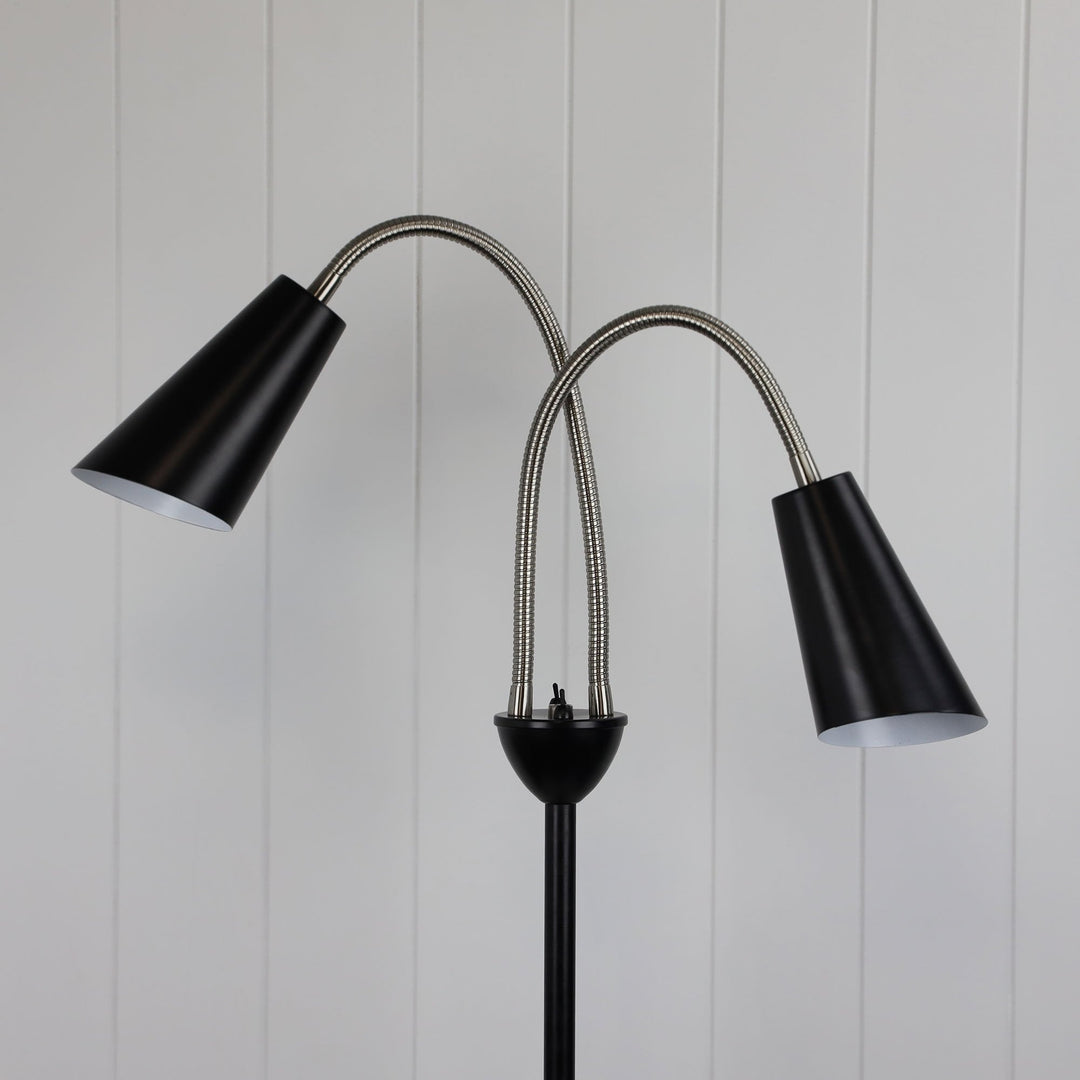 Oriel WALT - Twin Head Floor Lamp-Oriel Lighting-Ozlighting.com.au