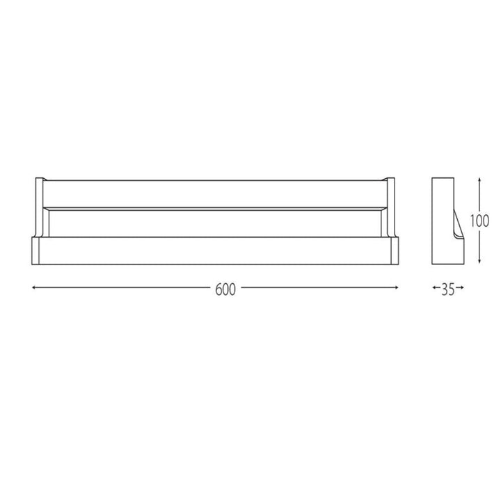SCI SARAH - 11W LED 600mm Wall Vanity Light IP44 - 3000K-SCI-Ozlighting.com.au