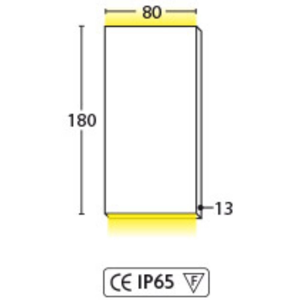Seaside Lighting AVALON/BILGOLA/COOLUM/TANGALOOMA LED Outdoor Up/Down Wall Light - 2x6W 350mA, IP65 - DRIVER REQUIRED-Seaside Lighting-Ozlighting.com.au