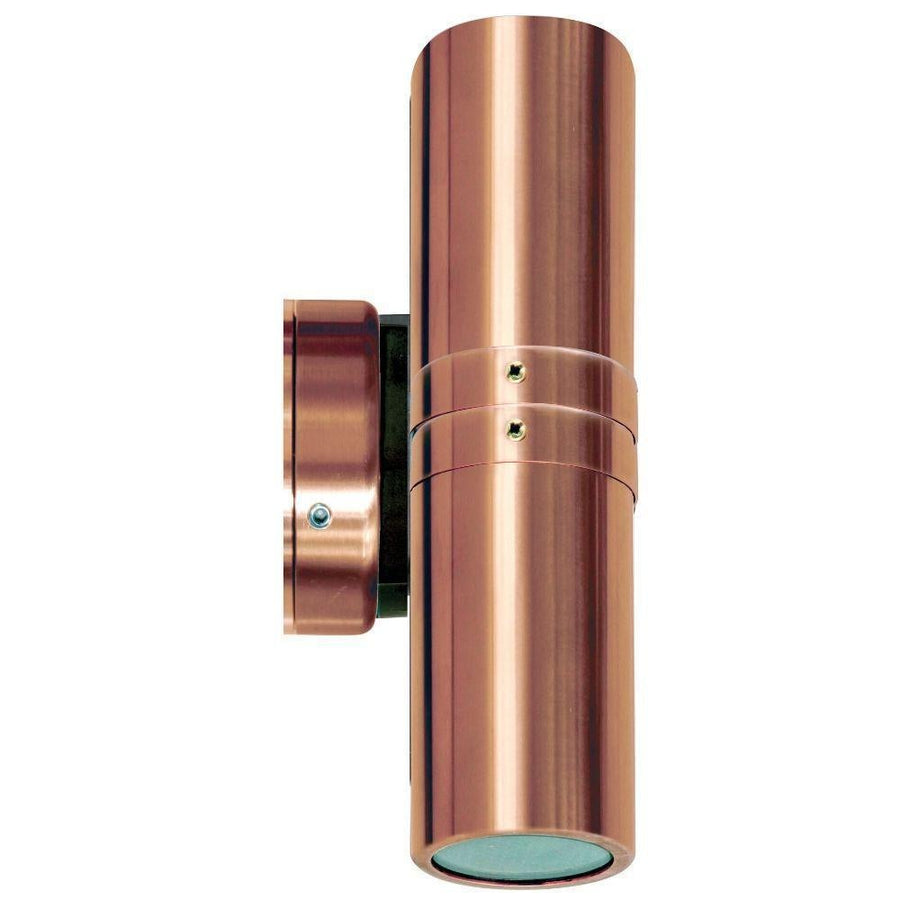 Seaside Lighting BONDI - 2xGU10 Exterior Up/Down Wall Light IP54 - Copper-Seaside Lighting-Ozlighting.com.au