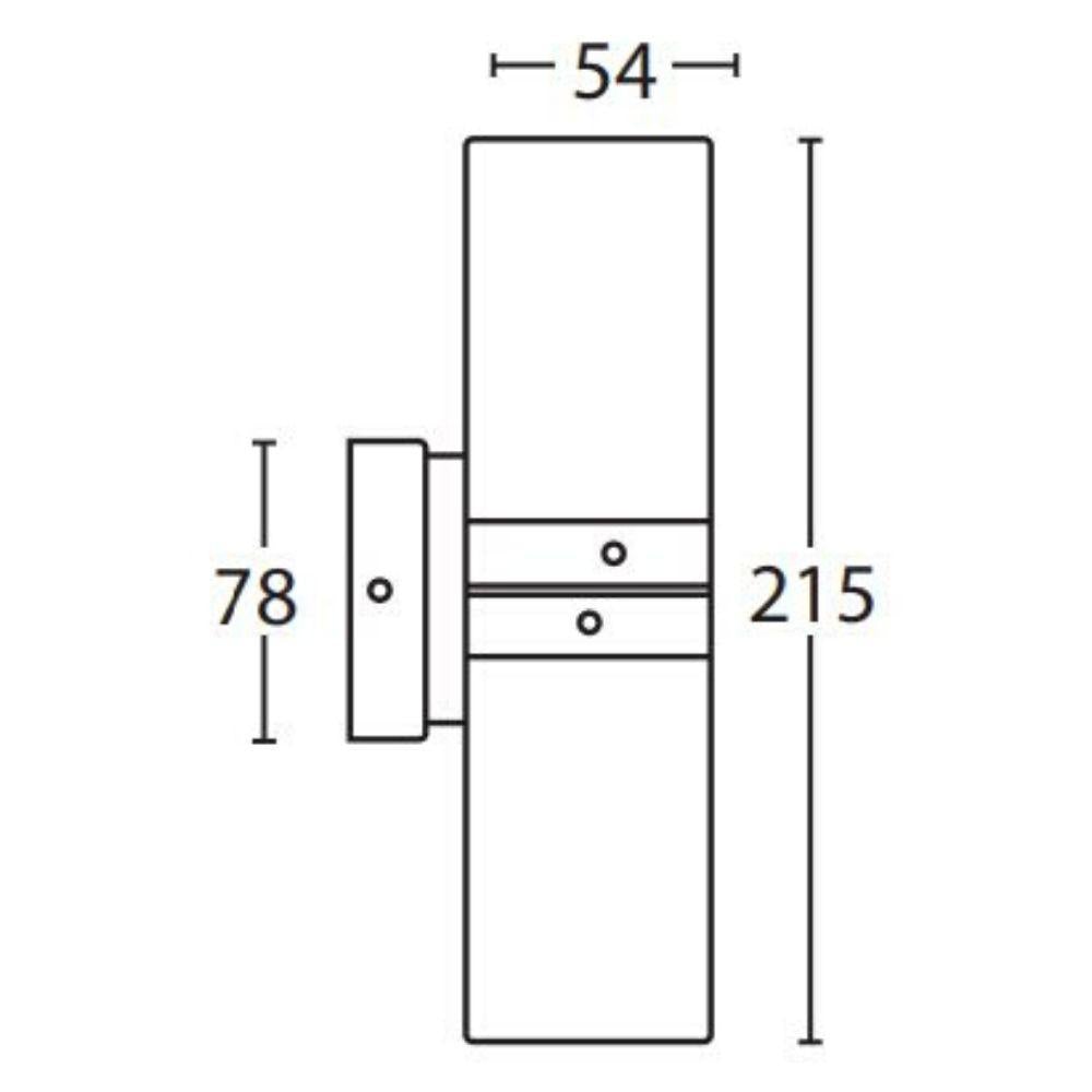 Seaside Lighting BONDI Outdoor Up/Down Wall Light - 2xGU10, IP54, Copper-Seaside Lighting-Ozlighting.com.au