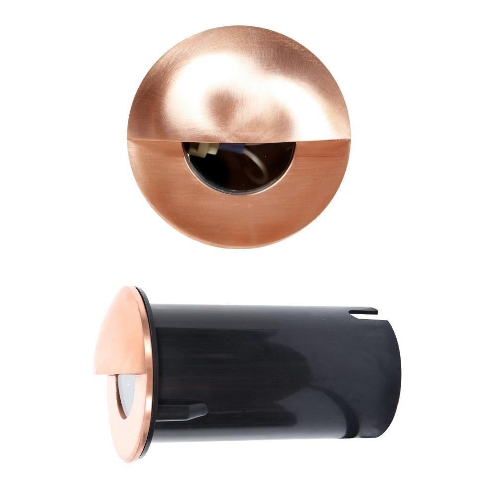 Seaside Lighting FLINDERS/HYAMS - Round Recessed Eyelid LED Steplight IP65 12V - DRIVER REQUIRED-Seaside Lighting-Ozlighting.com.au