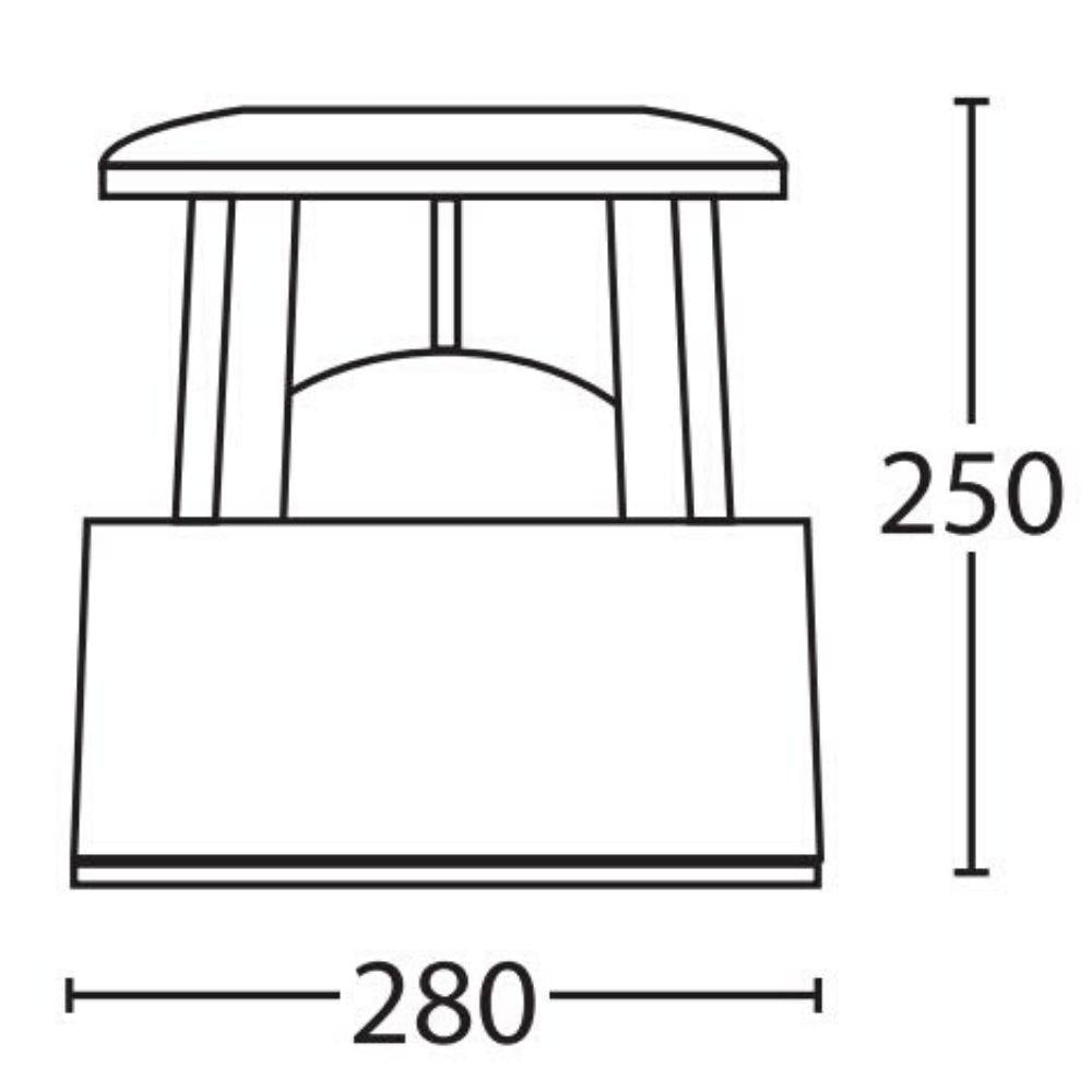 Seaside Lighting RAINBOW - 3.5W Solar Powered IP65 Mini LED Bollard Black - 3000K-Seaside Lighting-Ozlighting.com.au