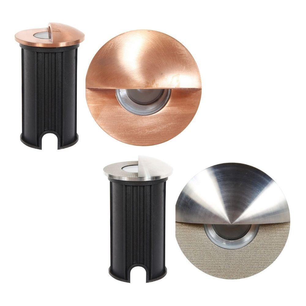 Seaside Lighting TORAKINA/NARRABEEN Recessed LED Step Light - Round 1W Eyelid, 12V, 3000K - DRIVER REQUIRED-Seaside Lighting-Ozlighting.com.au