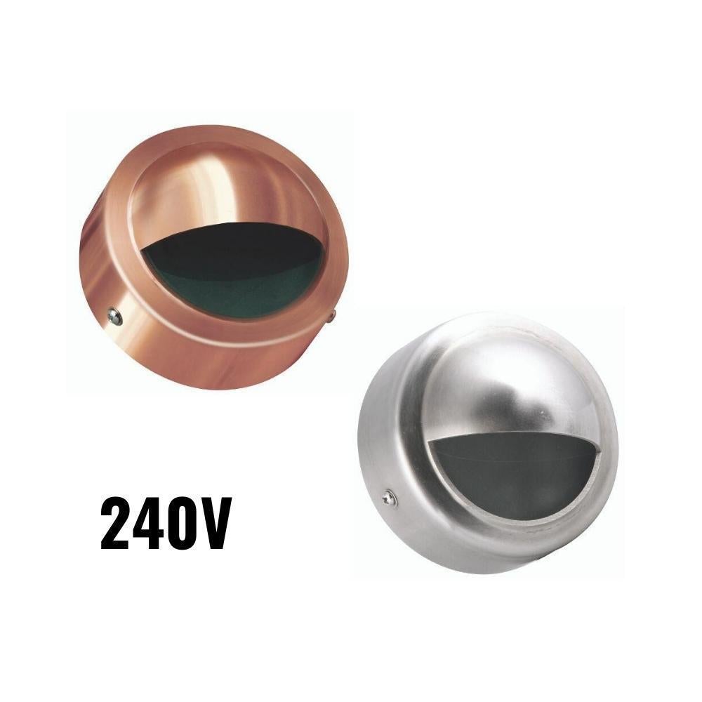 Seaside Lighting WOOLI/KINGSCLIFF Surface Mount Outdoor Step Light - G9 Eyelid, IP54-Seaside Lighting-Ozlighting.com.au