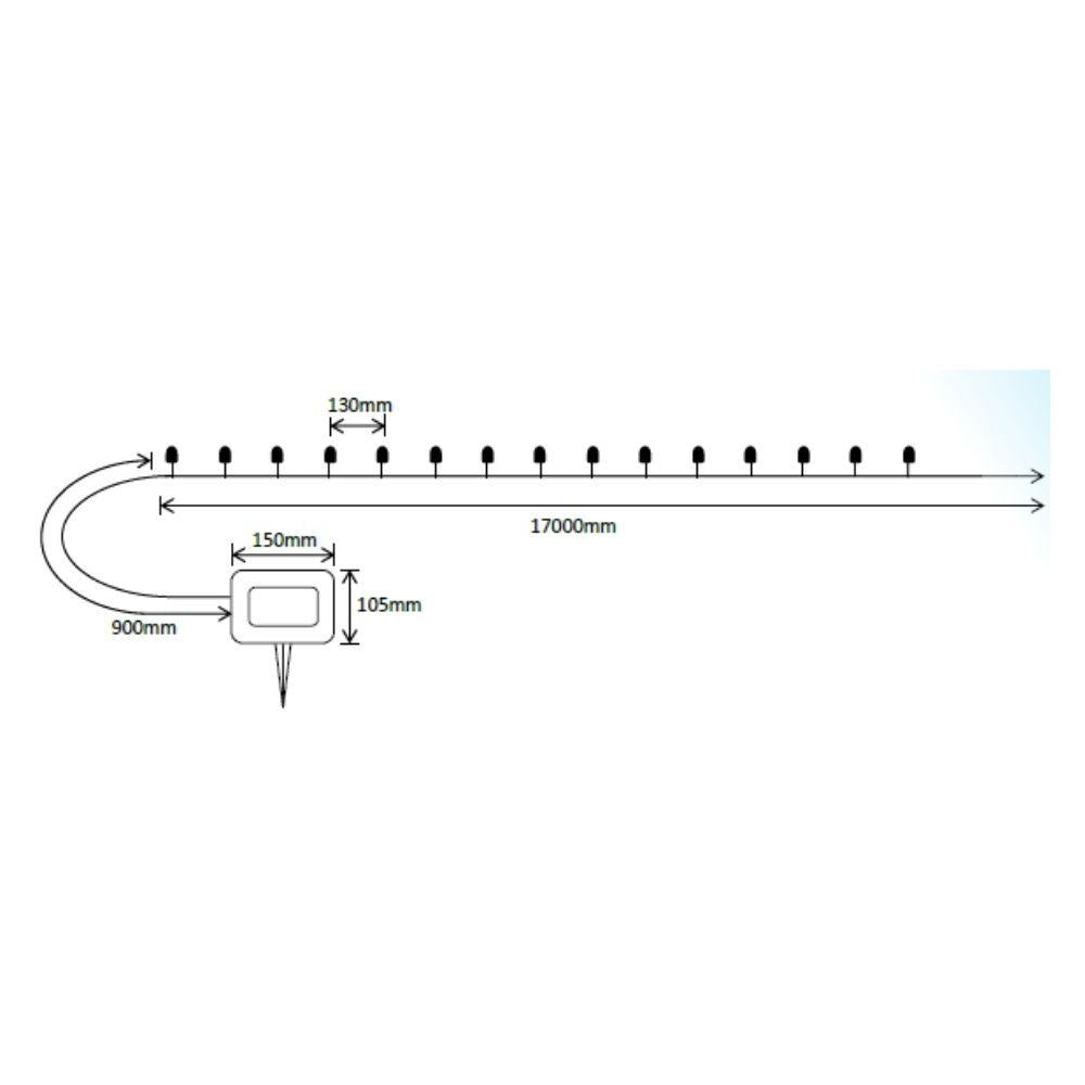 Solar Lighting Direct SLDBLK-100 - Solar Powered 17 Metre IP44 LED Christmas Bud Light Kit-Solar Lighting Direct-Ozlighting.com.au