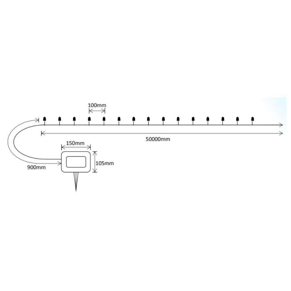 Solar Lighting Direct SLDBLK-500 Solar LED Light Kit - 50 Metre IP44 Christmas Bud-Solar Lighting Direct-Ozlighting.com.au