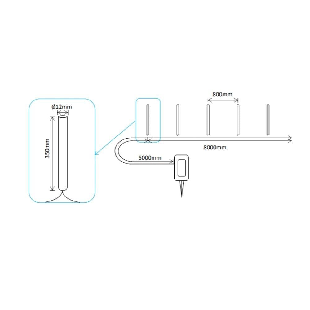 Solar Lighting Direct SLDML36 Solar LED Outdoor Light Kit - 10 Pack IP65 Meteor String-Solar Lighting Direct-Ozlighting.com.au