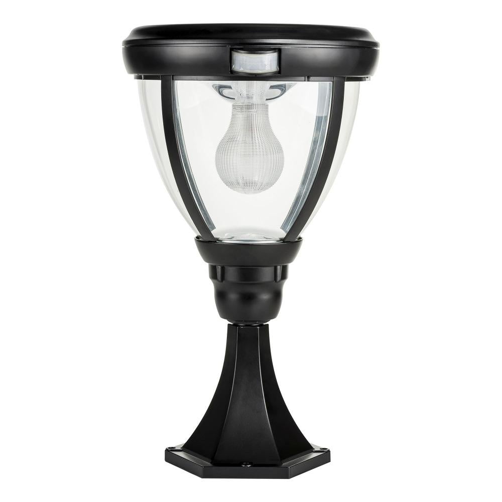 Solar Lighting Direct SLDPIL0007A - Solar Powered 6.2W IP44 LED Traditional Exterior Pillar Light With Sensor 5000K-Solar Lighting Direct-Ozlighting.com.au