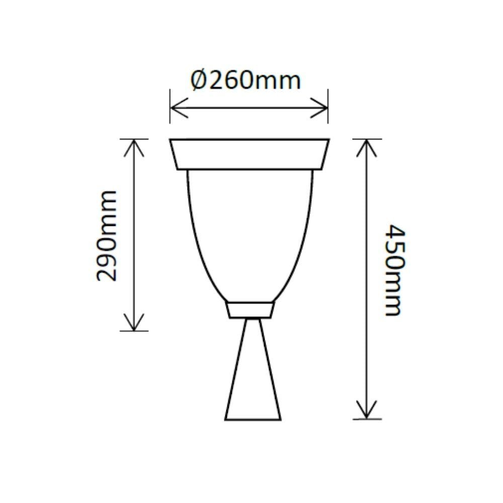 Solar Lighting Direct SLDPIL0007A - Solar Powered 6.2W IP44 LED Traditional Exterior Pillar Light With Sensor 5000K-Solar Lighting Direct-Ozlighting.com.au