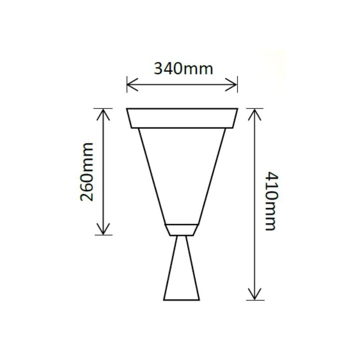 Solar Lighting Direct SLDPIL0008A/18A - Solar Powered 6.2W IP44 LED Flat Top Traditional Exterior Pillar Light With Sensor 5000K-Solar Lighting Direct-Ozlighting.com.au
