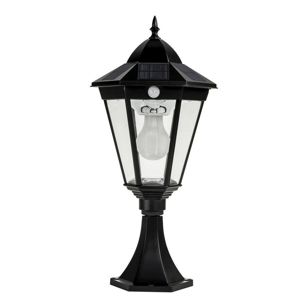 Solar Lighting Direct SLDPIL0009A/12A - Solar Powered 3.8W IP44 LED Traditional Exterior Pillar Light With Sensor 5000K-Solar Lighting Direct-Ozlighting.com.au