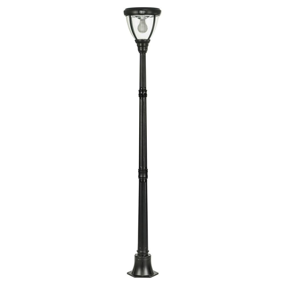 Solar Lighting Direct SLDPL0007A - Solar Powered 6.2W IP44 LED Traditional Exterior Single Post Light With Sensor 5000K-Solar Lighting Direct-Ozlighting.com.au