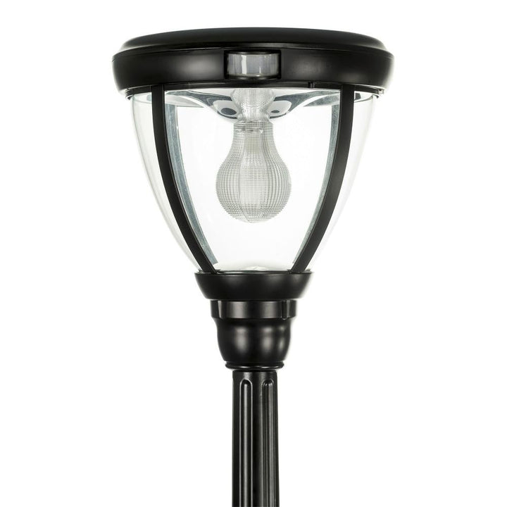 Solar Lighting Direct SLDPL0007A - Solar Powered 6.2W IP44 LED Traditional Exterior Single Post Light With Sensor 5000K-Solar Lighting Direct-Ozlighting.com.au