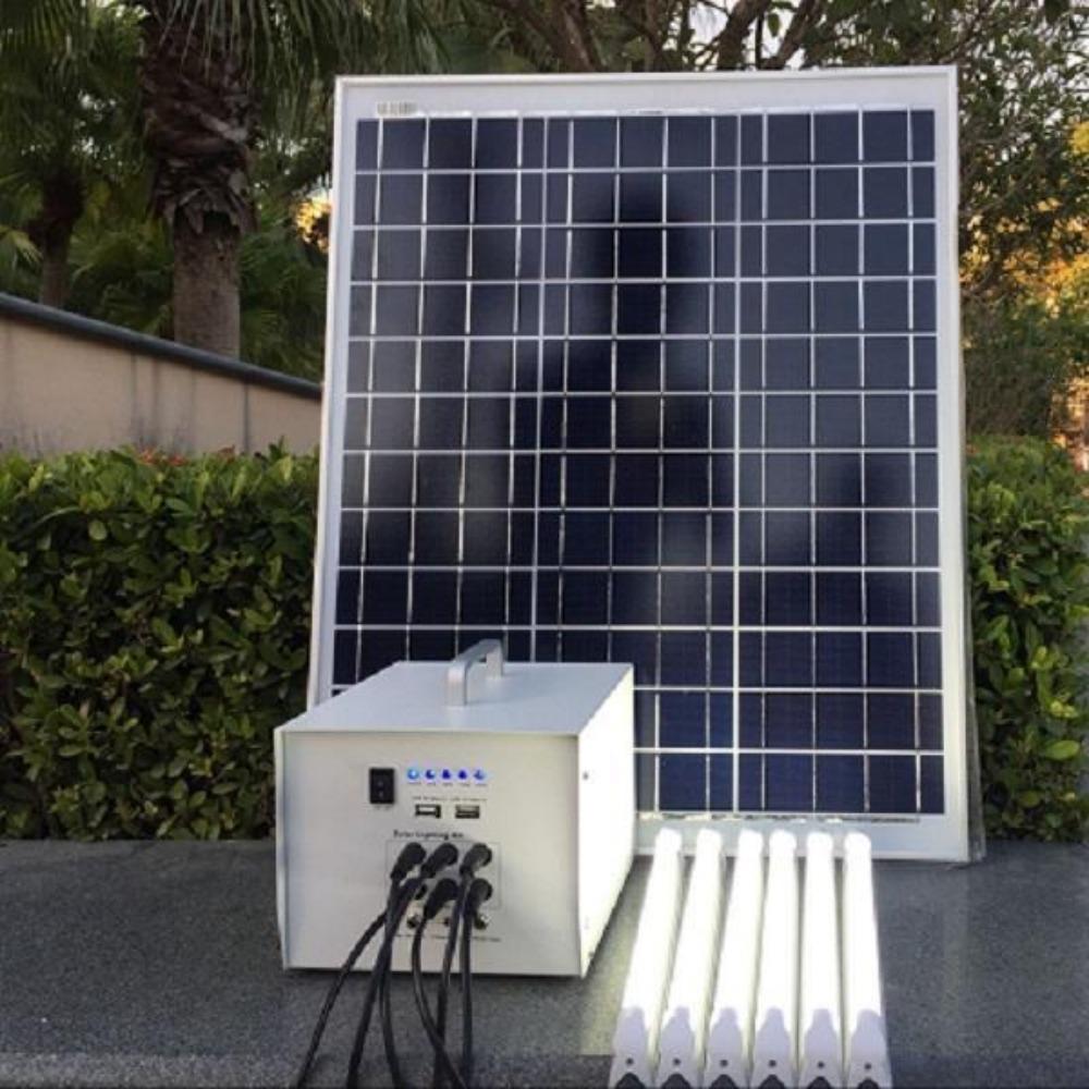 Solar Lighting Direct SLDPLS-40W Solar Powered Portable Lighting System - 40W, with 6 Lights-Solar Lighting Direct-Ozlighting.com.au