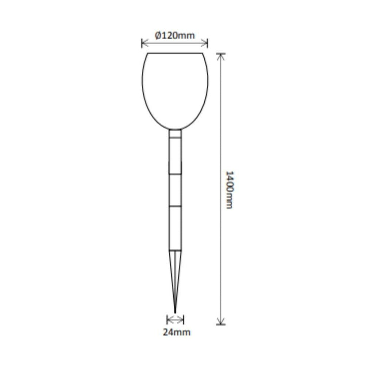Solar Lighting Direct SLDTT-1 - Solar Powered Portable Spike Lamp Decorative Tiki Torch Light IP65-Solar Lighting Direct-Ozlighting.com.au