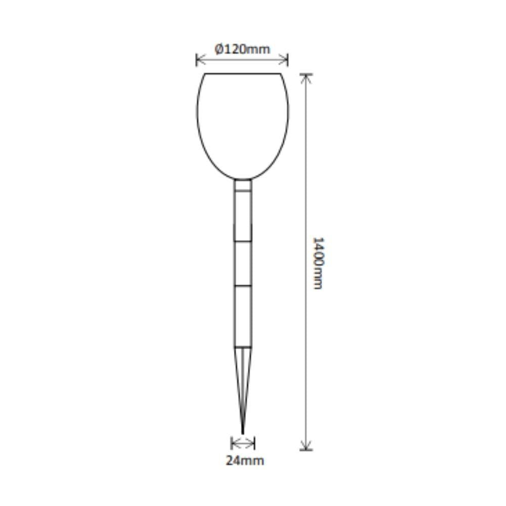 Solar Lighting Direct SLDTT-1 Solar Tiki Torch Spike Light - Decorative, IP65-Solar Lighting Direct-Ozlighting.com.au