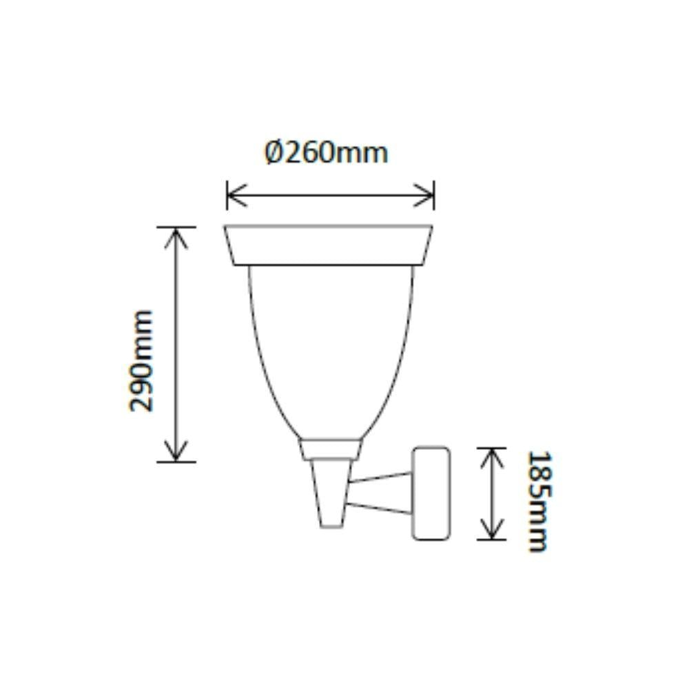 Solar Lighting Direct SLDWL0007A Solar LED Outdoor Wall Light - 6.2W IP44 Traditional, Sensor 5000K-Solar Lighting Direct-Ozlighting.com.au