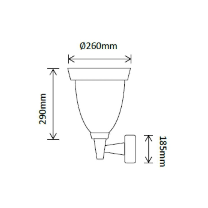 Solar Lighting Direct SLDWL0007A - Solar Powered 6.2W IP44 LED Traditional Exterior Wall Light With Sensor 5000K-Solar Lighting Direct-Ozlighting.com.au