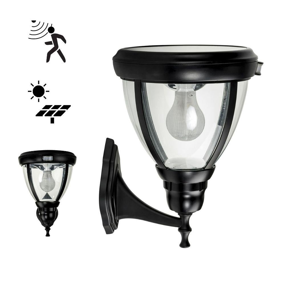 Solar Lighting Direct SLDWL0007A - Solar Powered 6.2W IP44 LED Traditional Exterior Wall Light With Sensor 5000K-Solar Lighting Direct-Ozlighting.com.au