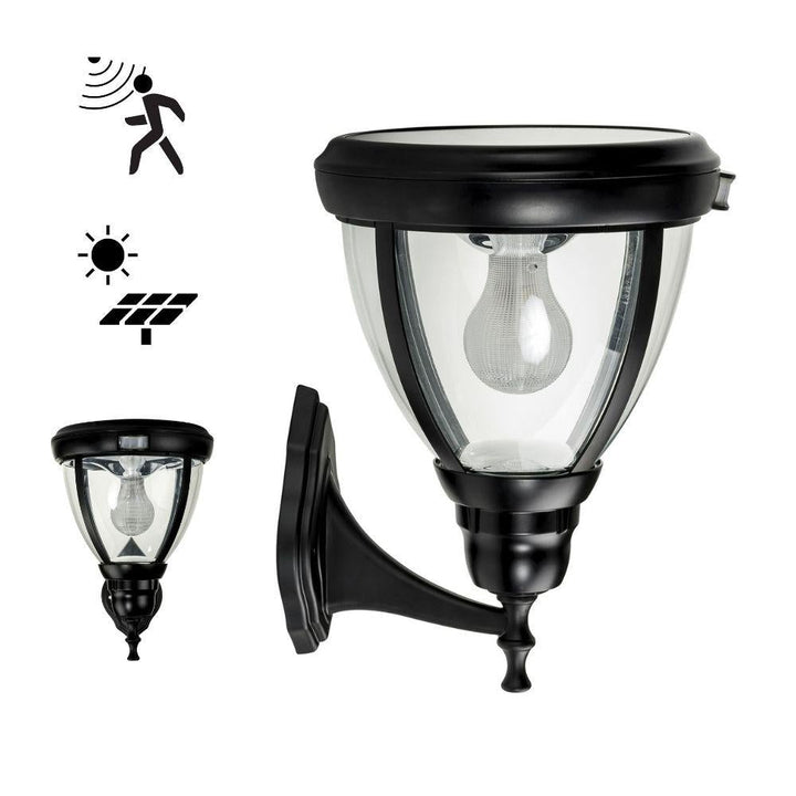 Solar Lighting Direct SLDWL0007A - Solar Powered 6.2W IP44 LED Traditional Exterior Wall Light With Sensor 5000K-Solar Lighting Direct-Ozlighting.com.au