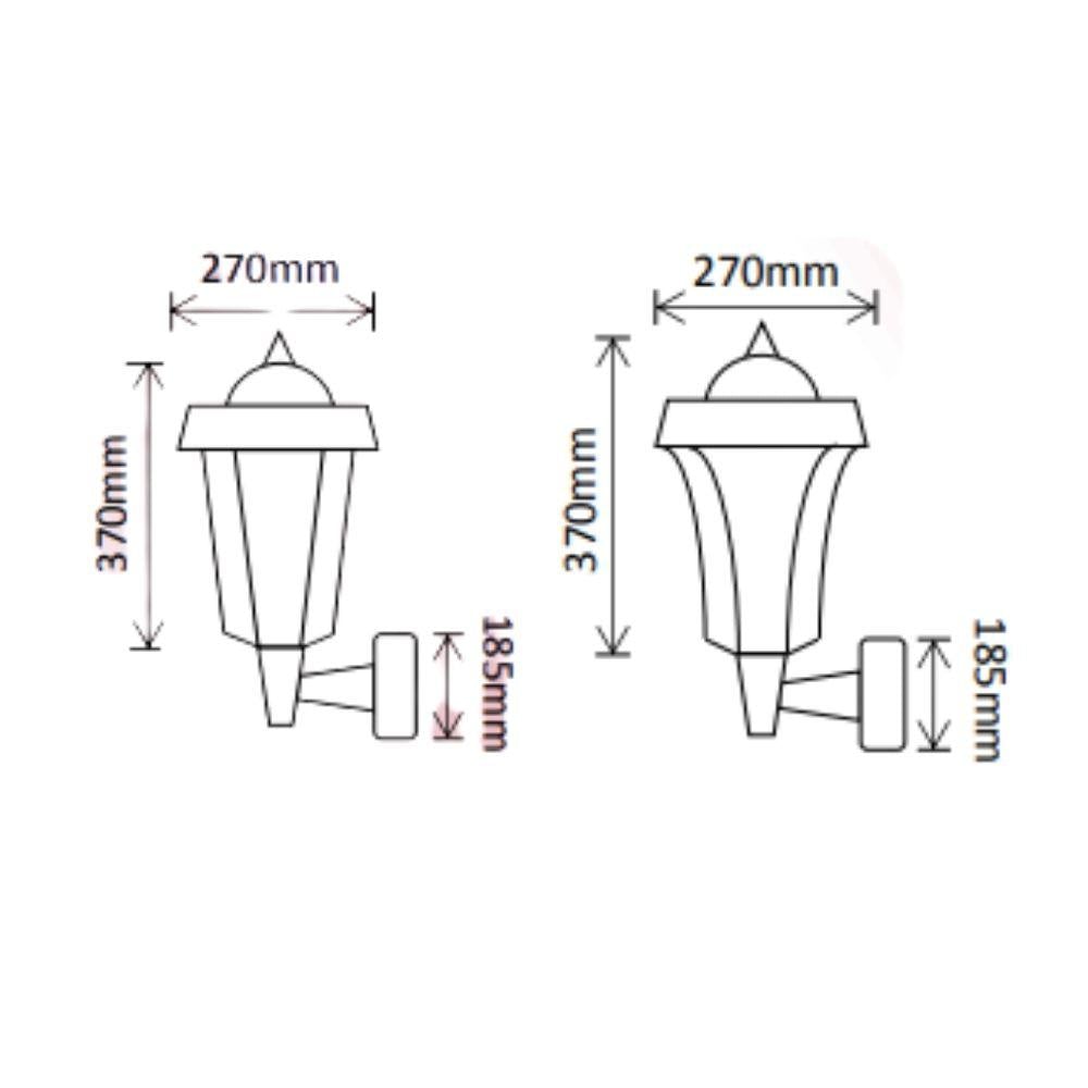 Solar Lighting Direct SLDWL0009A/12A - Solar Powered 3.8W IP44 LED Traditional Exterior Wall Light With Sensor 5000K-Solar Lighting Direct-Ozlighting.com.au