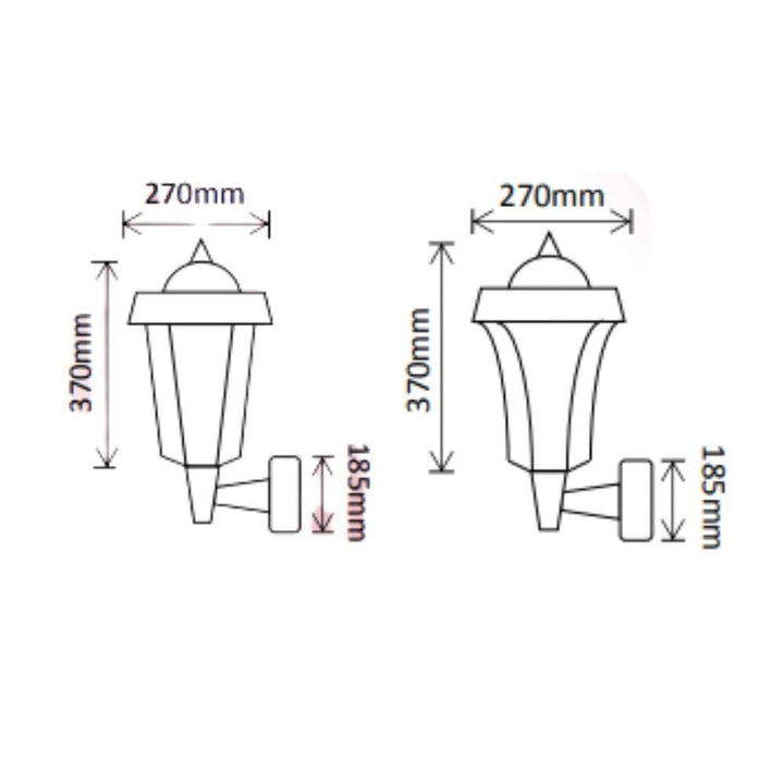 Solar Lighting Direct SLDWL0009A/12A - Solar Powered 3.8W IP44 LED Traditional Exterior Wall Light With Sensor 5000K-Solar Lighting Direct-Ozlighting.com.au