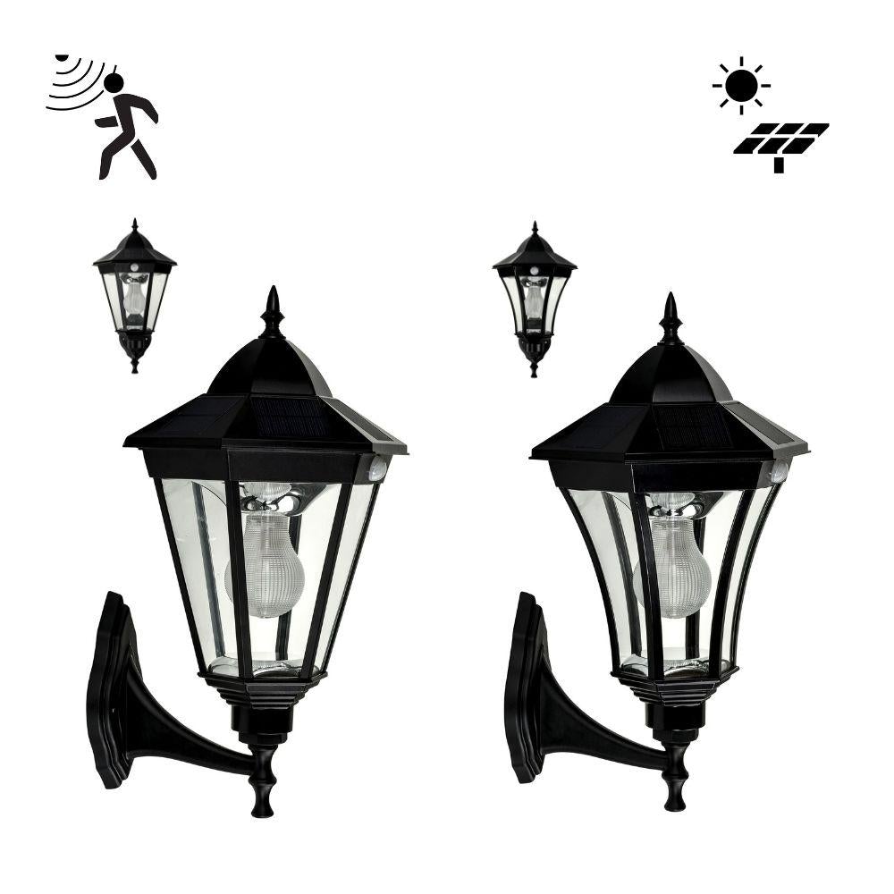 Solar Lighting Direct SLDWL0009A/12A - Solar Powered 3.8W IP44 LED Traditional Exterior Wall Light With Sensor 5000K-Solar Lighting Direct-Ozlighting.com.au