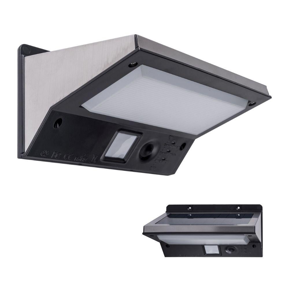Solar Lighting Direct SLDWL0022 - Solar Powered 4.2W IP44 LED Exterior Wall Light With Sensor 3000K-Solar Lighting Direct-Ozlighting.com.au