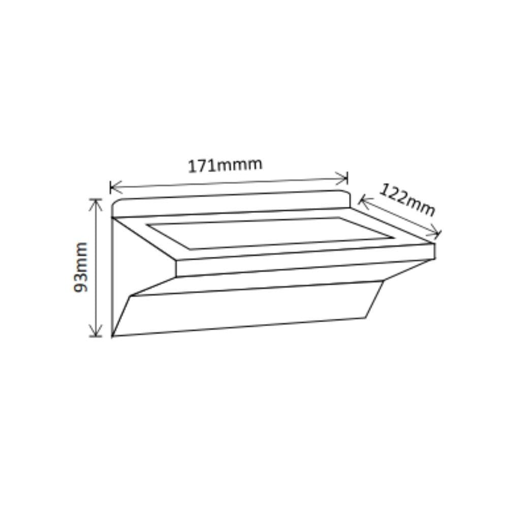 Solar Lighting Direct SLDWL0022 - Solar Powered 4.2W IP44 LED Exterior Wall Light With Sensor 3000K-Solar Lighting Direct-Ozlighting.com.au