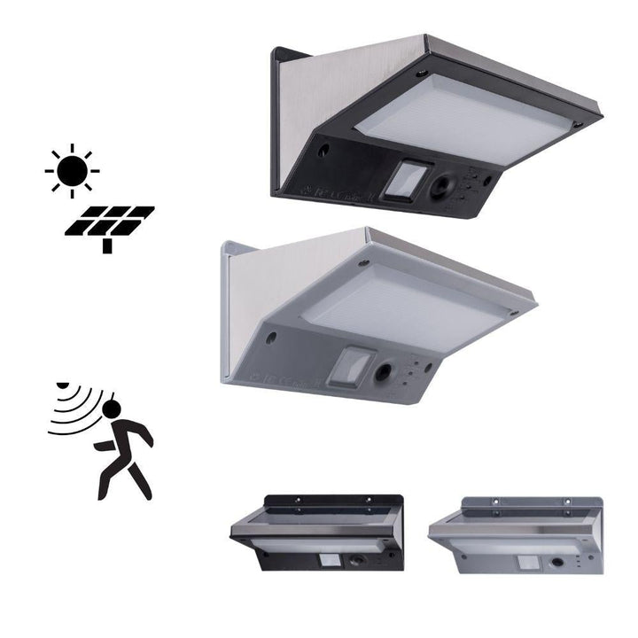 Solar Lighting Direct SLDWL0022 - Solar Powered 4.2W IP44 LED Exterior Wall Light With Sensor 3000K-Solar Lighting Direct-Ozlighting.com.au