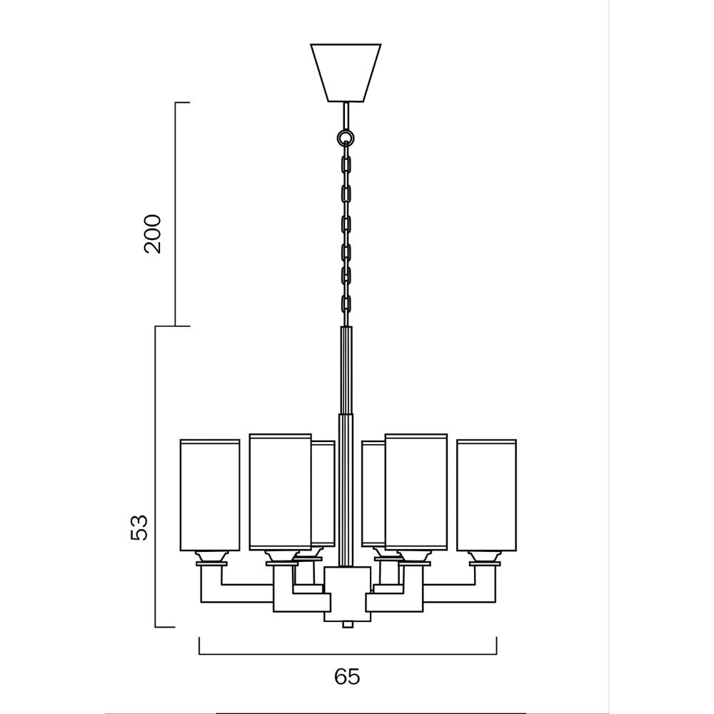 Telbix AHERN Pendant - 6 Light-Telbix-Ozlighting.com.au
